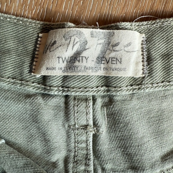 Free People Olive Cargo Shorts - Picture 2 of 3